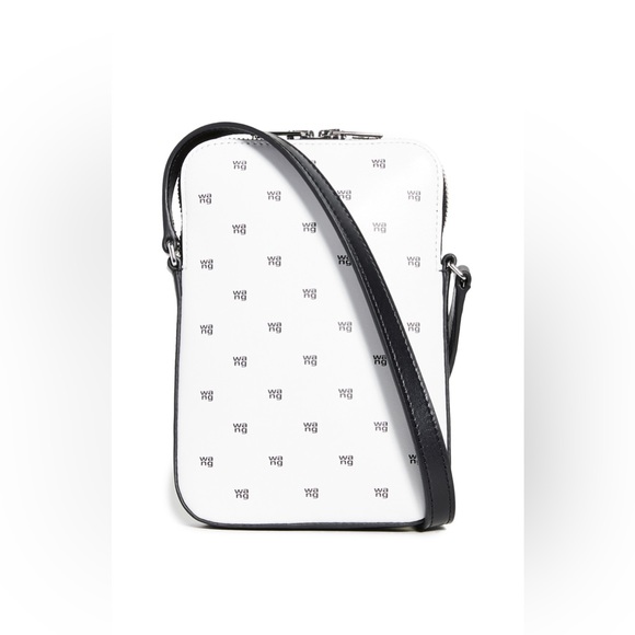 Alexander Wang Scout Rectangular Crossbody Bag, All-Over Logo - Picture 2 of 9